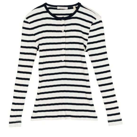 DOEN Paola tee XS NWT MARINA SAN SIMEON STRIPE - Picture 2 of 5